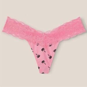 Victoria’s Secret PINK thong Floral Lace Panty PINK lace panties pink Panties